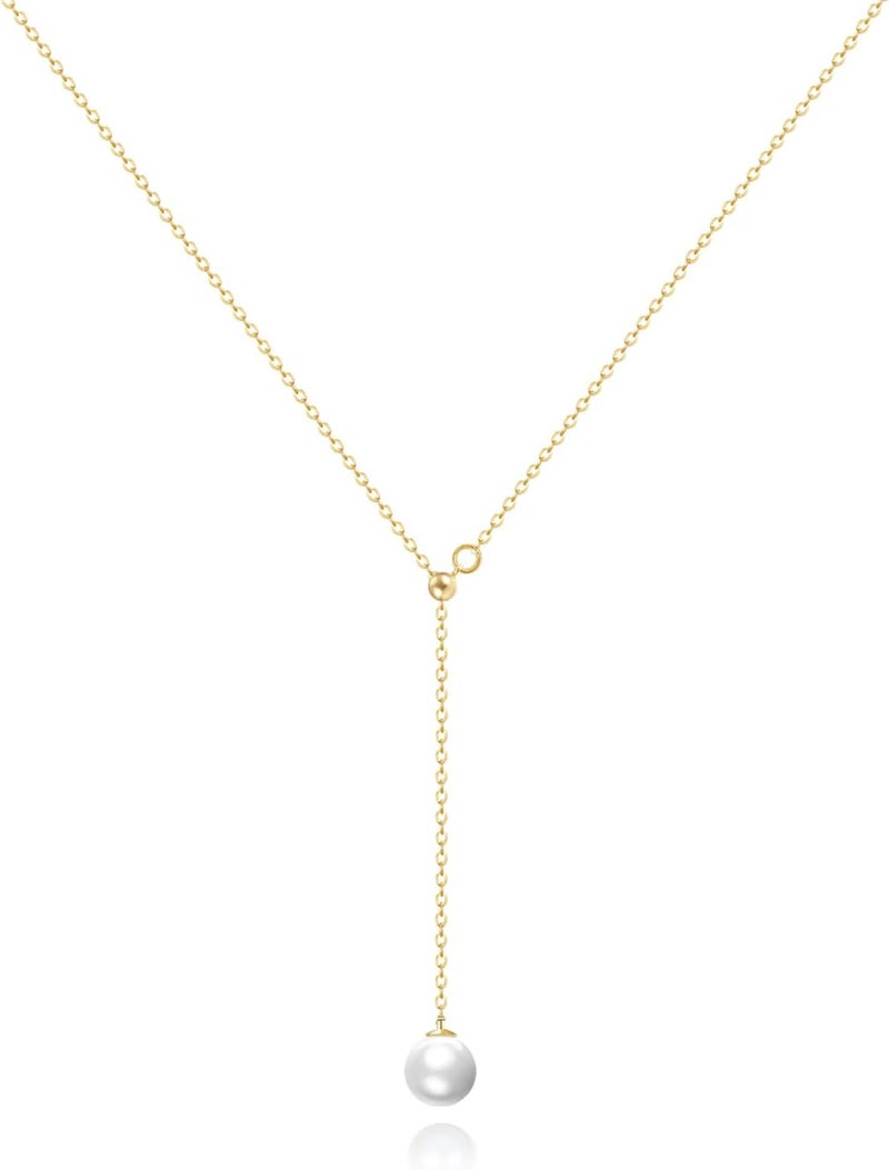 Zeffy Gold Pearl Necklace for Women, Dainty 14K Gold/Silve Plated Layered Pearl Choker Pearl Earrings Pearl Bracelets Wedding Trendy Gold Jewelry Set for Women Gifts - Image 1